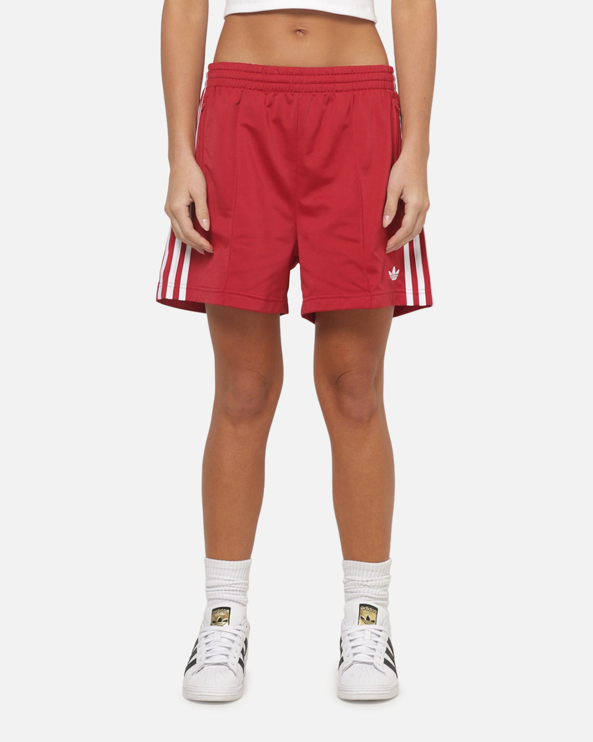 Adidas Women's Firebird Shorts Red/White