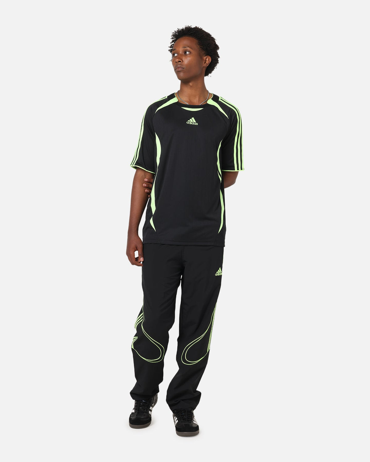 Adidas Teamgeist Adicolor Track Pants Black/Green