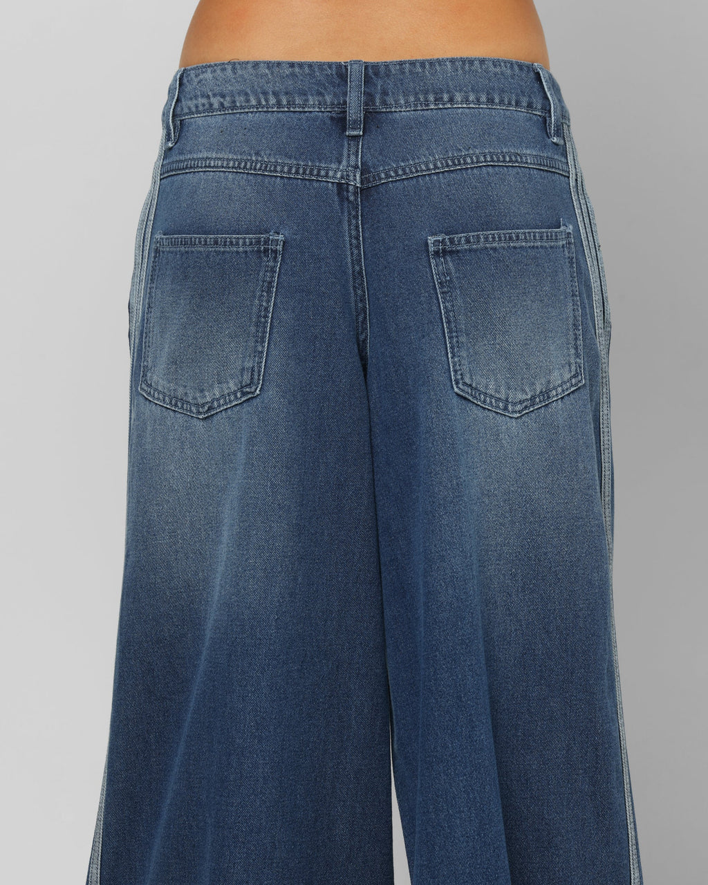 Adidas Women's Denim Wide Pants Indigo Denim