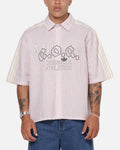 Adidas Originals Poplin AOA Button Up Shirt Red