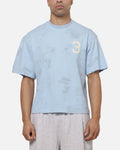 Adidas Vintage All Over Print T-Shirt Light Blue