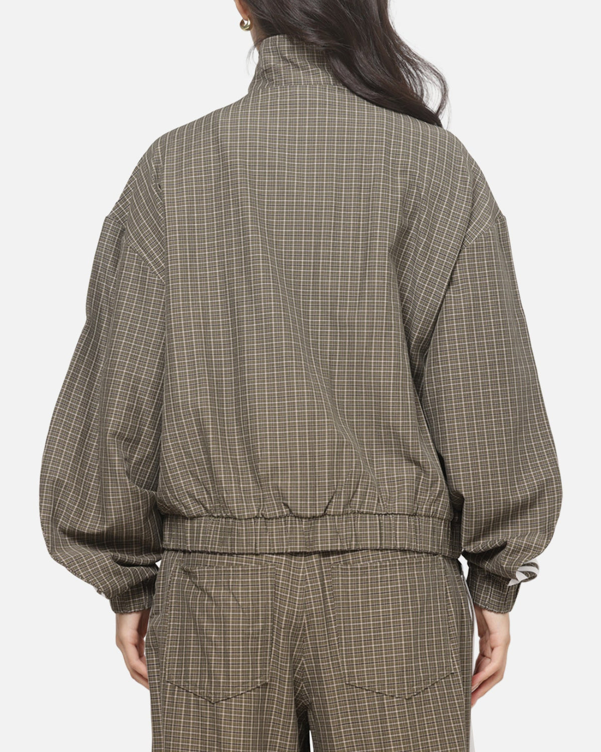 Adidas Women's Checks Track Top Olive