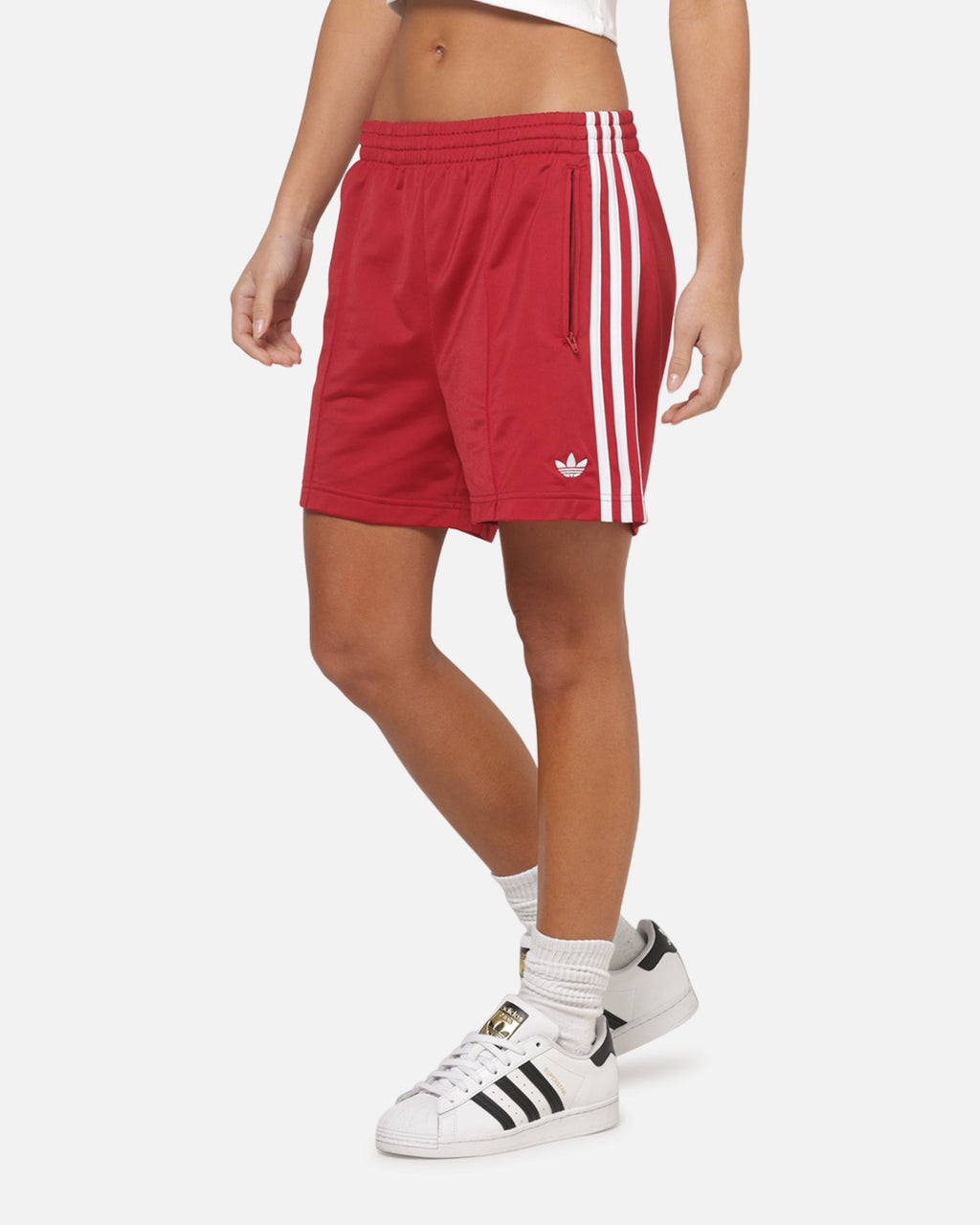 Adidas Women's Firebird Shorts Red/White