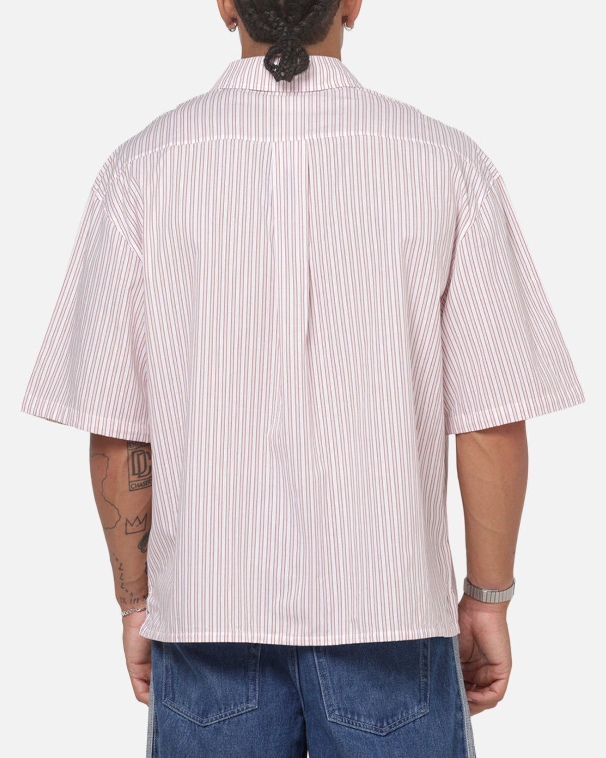 Adidas Originals Poplin AOA Button Up Shirt Red