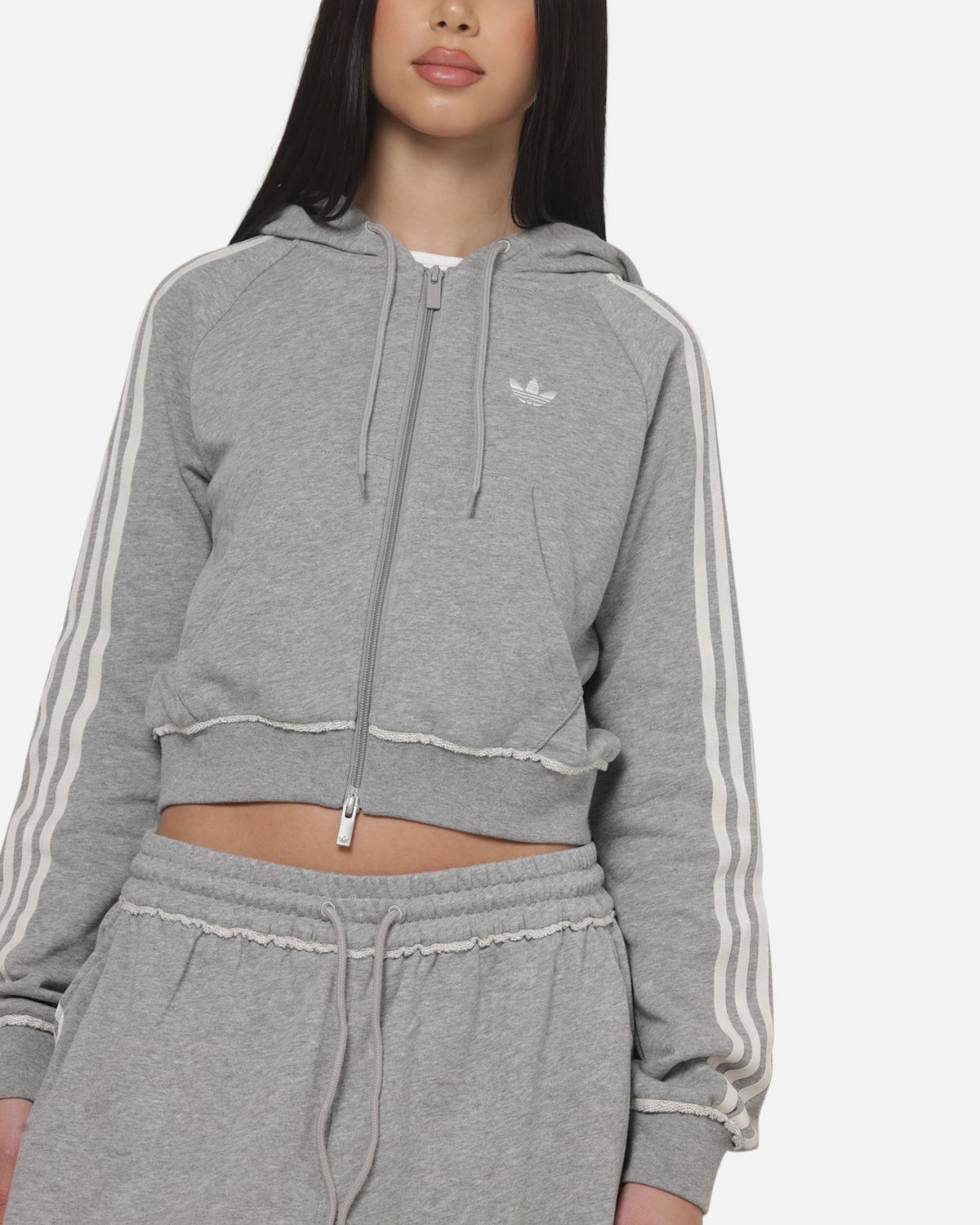 GFX Zip Track Top Medium Grey Heather