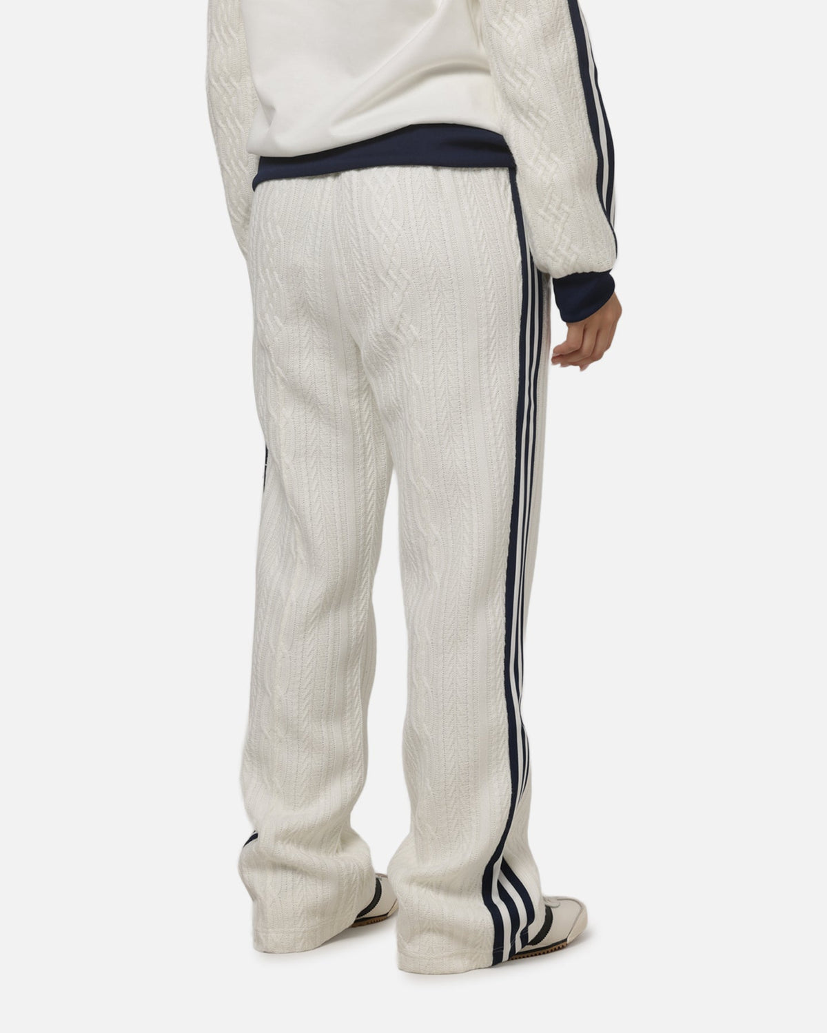 Adidas Women's Knit Classic Track Trousers Off White