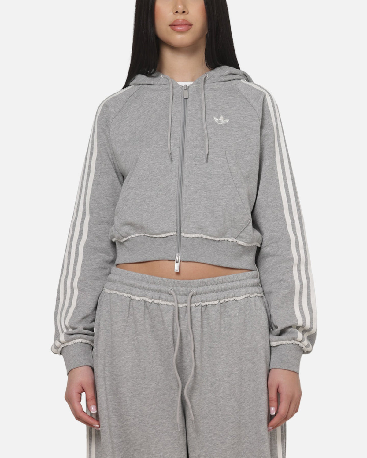 GFX Zip Track Top Medium Grey Heather