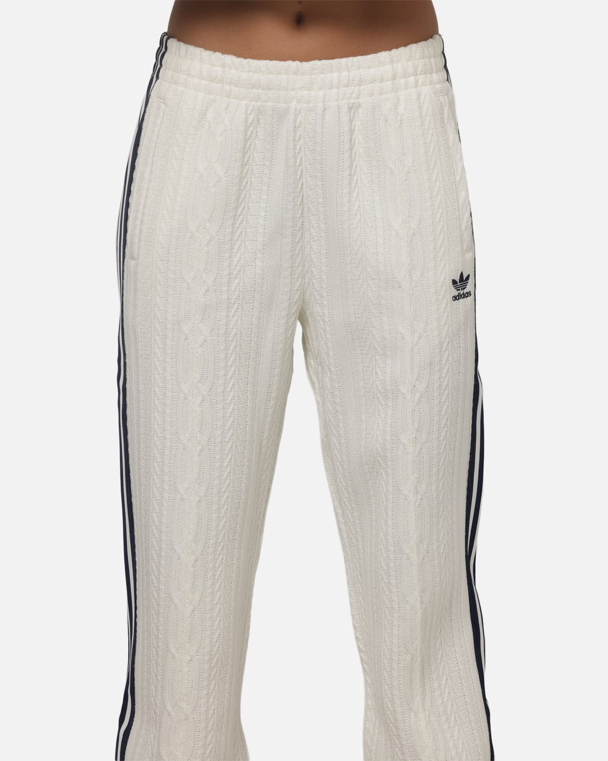 Adidas Women's Knit Classic Track Trousers Off White
