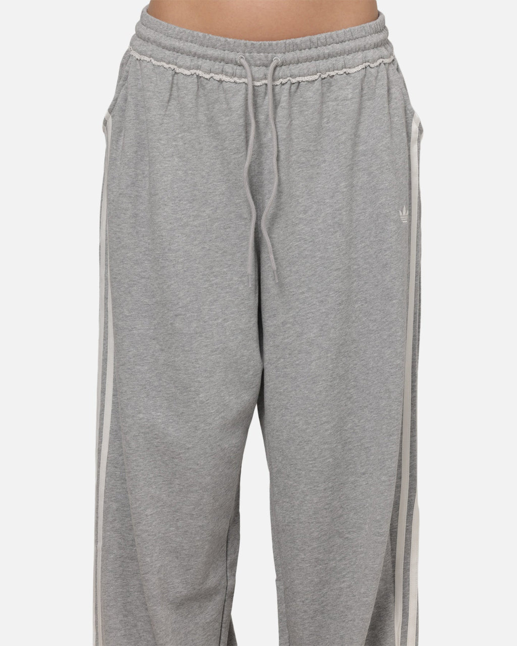 Adidas Women's Graphic Loose Sweat Pants Medium Grey Heather