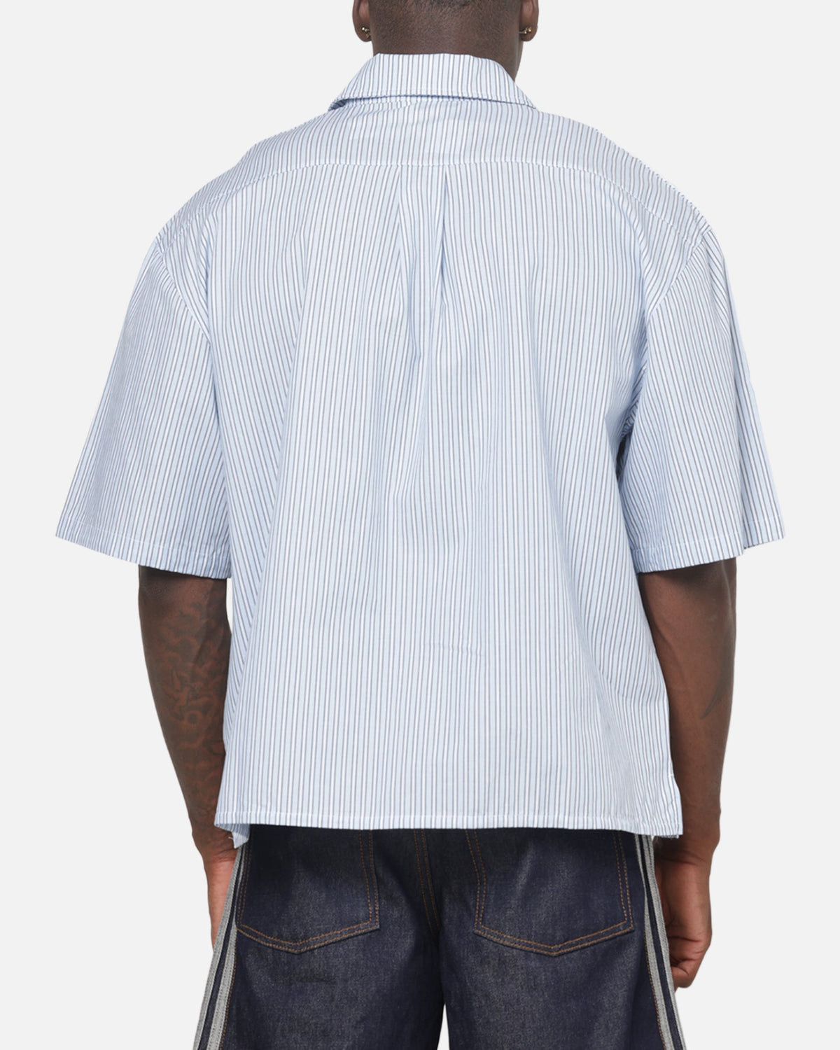 Adidas Originals Poplin AOA Button Up Shirt Night Indigo