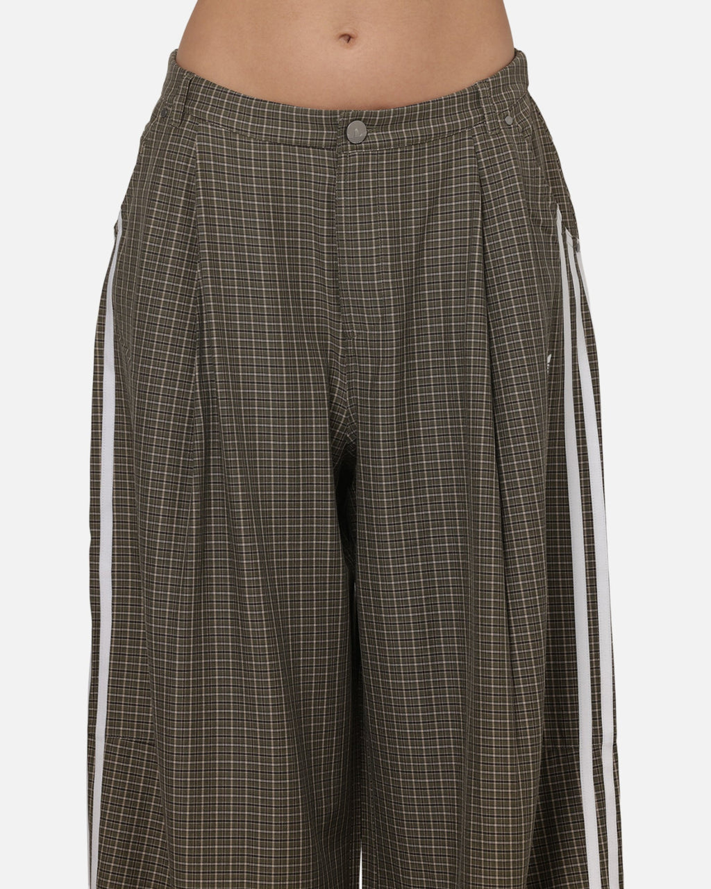Adidas Women's Checks Trousers Olive