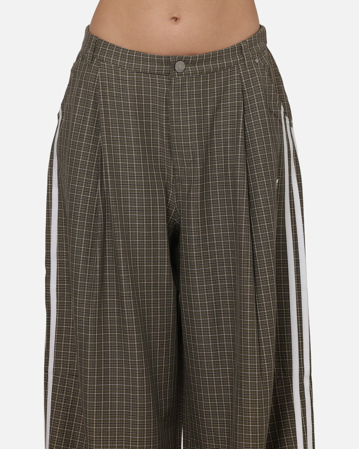 Adidas Women's Checks Trousers Olive